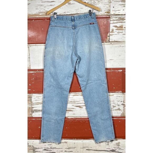 31w 80s‎ USA Vintage Ozark Mountain bareback tapered leg jeans - Picture 2 of 10